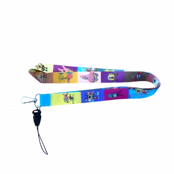 Çizgi Karakterleri Desenli Boyun Askı İpi