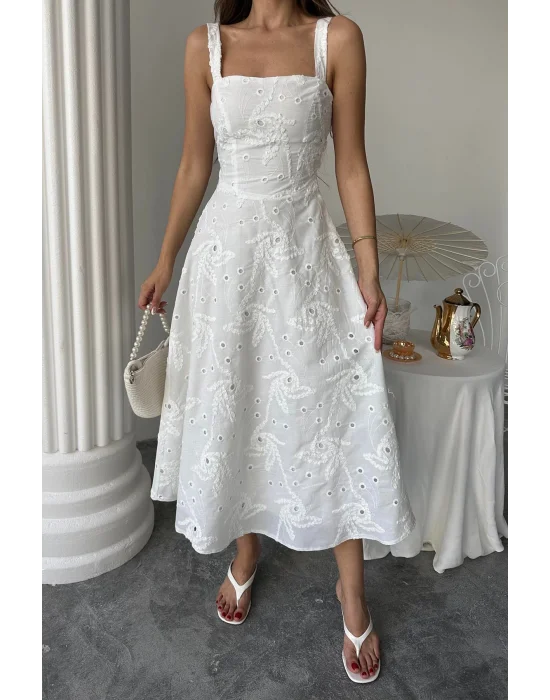 Kadın Korse Detaylı Uzun Brode Elbise