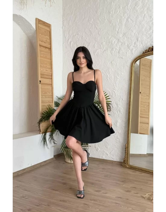 Kadın Askılı Mini Elbise