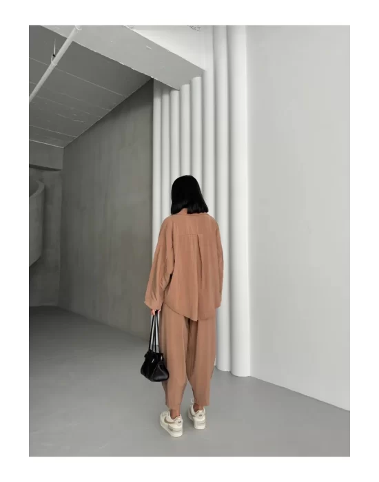 Kadın Modal Gömlek Şalvar Takım