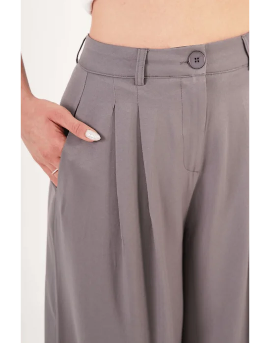 Kadın Piliseli Salaş Vizon Pantolon