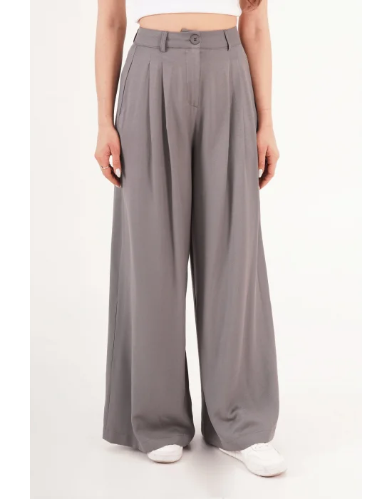 Kadın Piliseli Salaş Vizon Pantolon