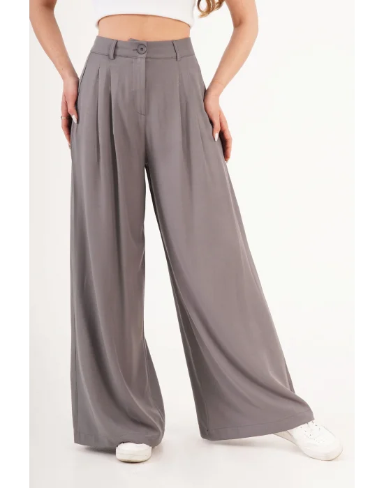 Kadın Piliseli Salaş Vizon Pantolon