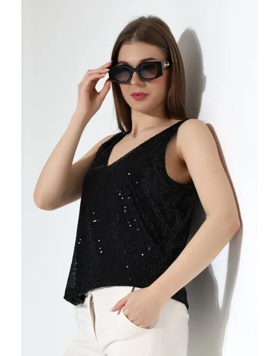 Kadın Pul Payet Askılı Atlet