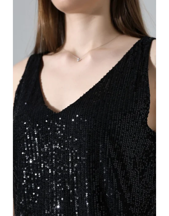 Kadın Pul Payet Askılı Atlet