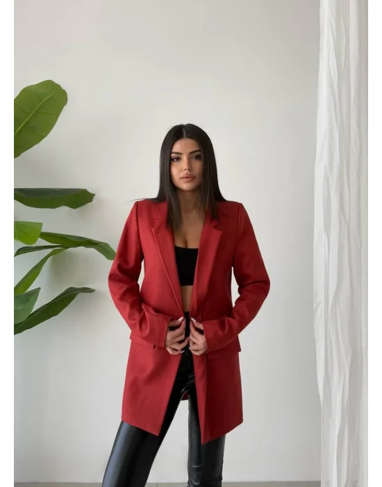 Kadın Tek Düğme Blazer Ceket