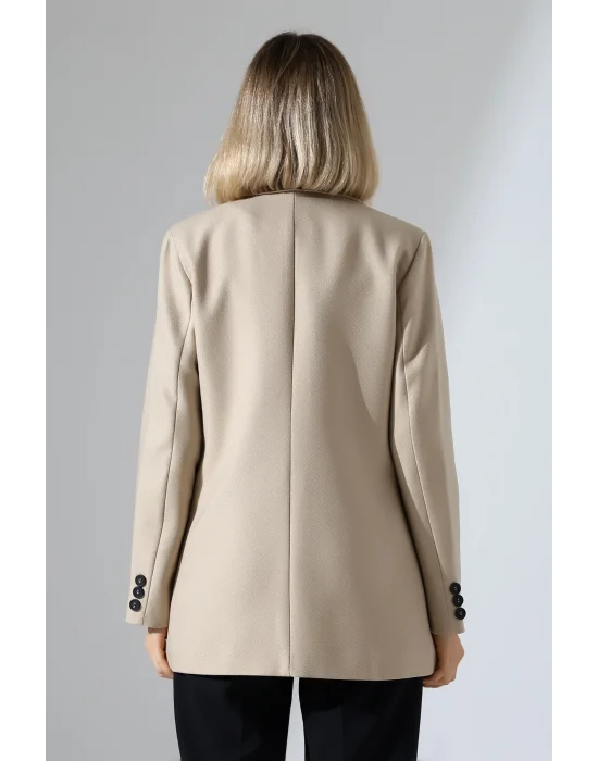 Kadın Tek Düğme Blazer Ceket
