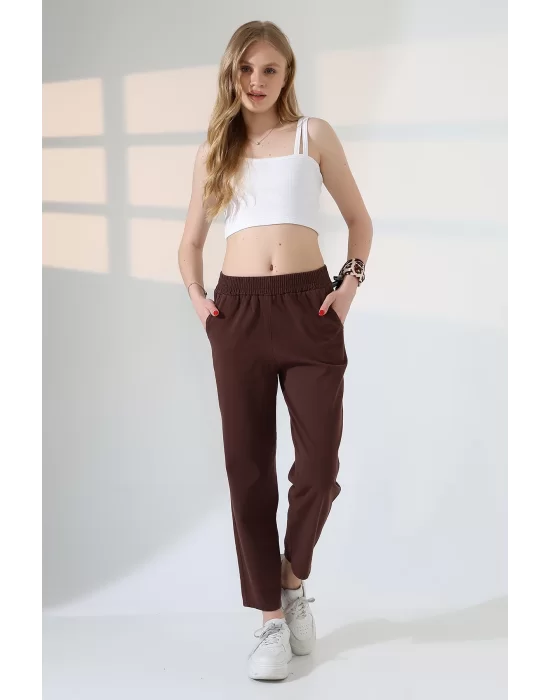Kadın Yumuşak Doku Premium Dar Paça Pantolon