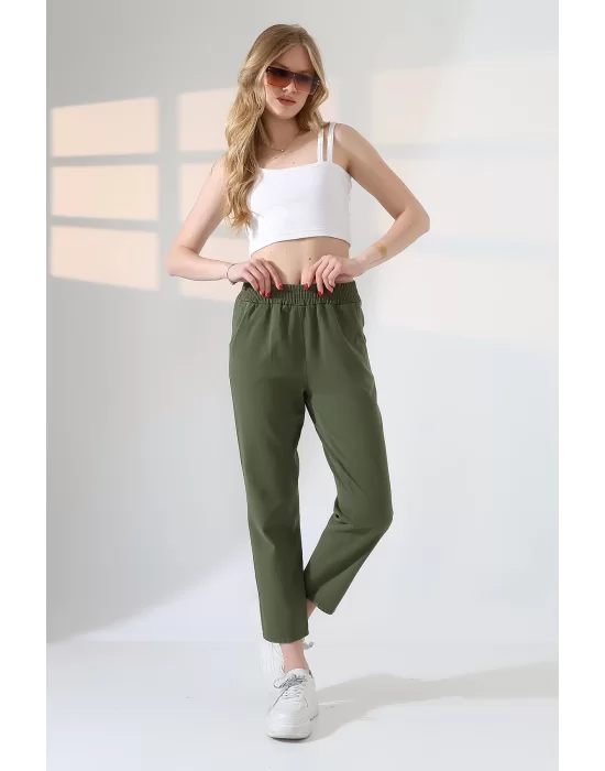 Kadın Yumuşak Doku Premium Dar Paça Pantolon
