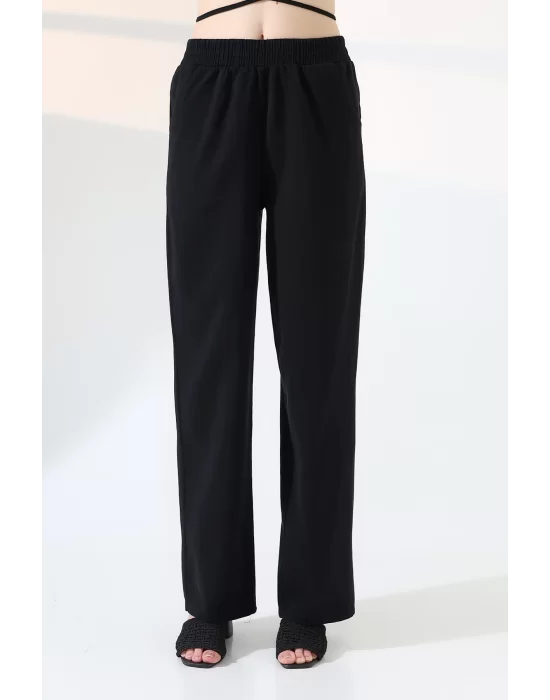 Kadın Yumuşak Doku Premium Gabardin Palazzo Pantolon