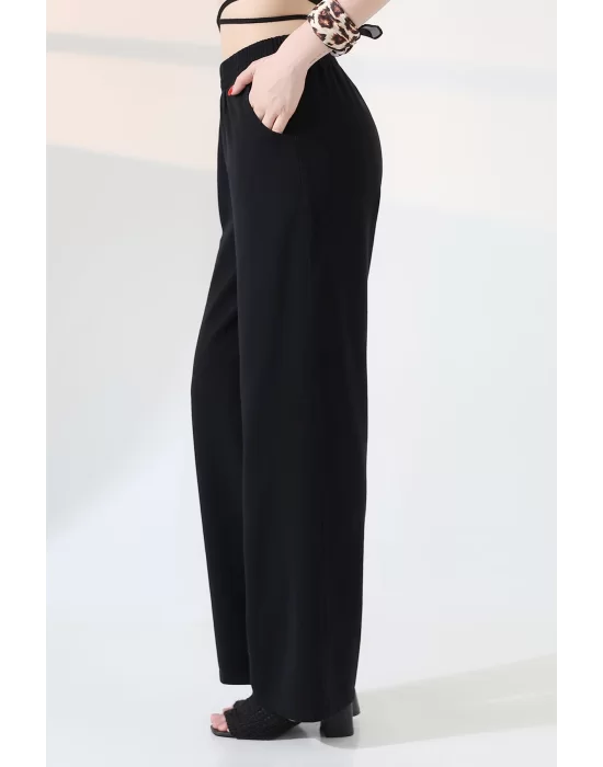 Kadın Yumuşak Doku Premium Gabardin Palazzo Pantolon