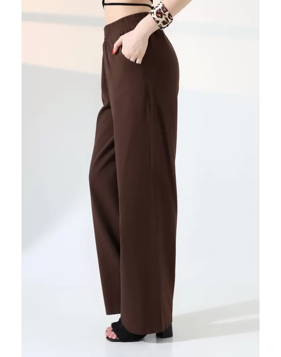 Kadın Yumuşak Doku Premium Gabardin Palazzo Pantolon
