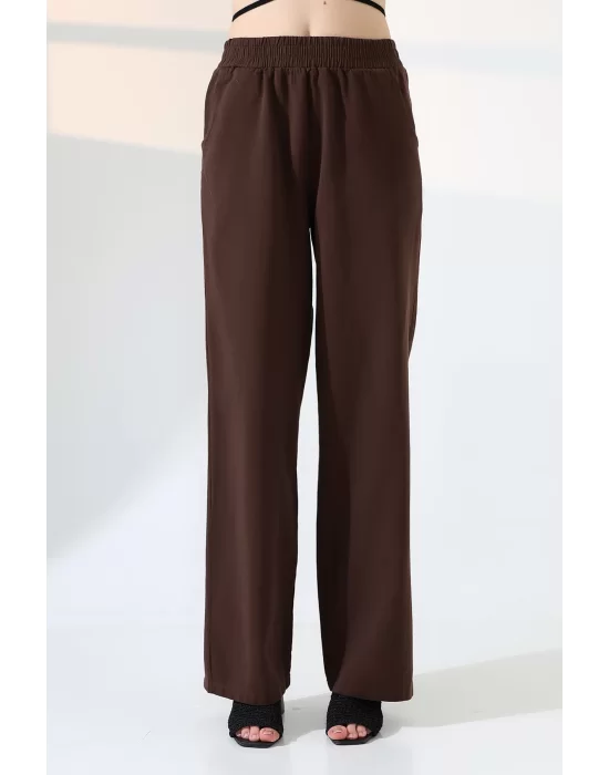 Kadın Yumuşak Doku Premium Gabardin Palazzo Pantolon