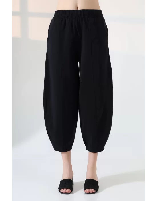 Kadın Yumuşak Doku Premium Şalvar Gabardin Pantolon