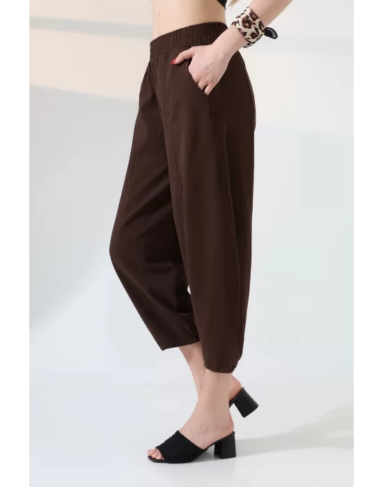 Kadın Yumuşak Doku Premium Şalvar Gabardin Pantolon