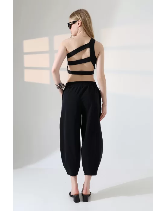 Kadın Yumuşak Doku Premium Şalvar Gabardin Pantolon