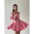 Kadın Askı Detaylı Astarlı Mini Elbise