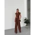 Kadın Kolsuz Vatkalı Dubai Kumaş 2li Takım