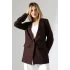 Kadın Tek Düğme Acı Kahve Blazer Ceket