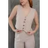 Kadın Yelek Pantolon 2li Taş Takım