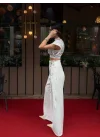Kadın Vatkalı Crop Bluz Bol Paça Pantolon Takım