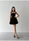 Kadın Askı Detaylı Astarlı Mini Elbise
