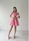 Kadın Askı Detaylı Astarlı Mini Elbise