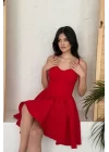Kadın Askılı Mini Elbise