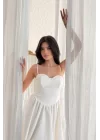 Kadın Askılı Mini Elbise