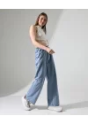 Kadın Beli Lastikli Palazzo Pantolon