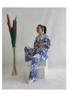 Kadın Desenli Kimono 2li Takım