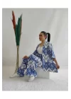 Kadın Desenli Kimono 2li Takım