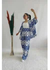 Kadın Desenli Kimono 2li Takım