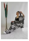 Kadın Desenli Kimono 2li Takım