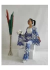 Kadın Desenli Kimono 2li Takım