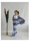 Kadın Desenli Kimono 2li Takım