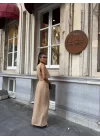 Kadın Keten Yelek-Etek 2li Takım