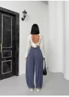 Kadın Modal Kumaş Cupra Şalvar Pantolon