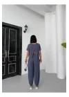 Kadın Modal Kumaş Sırt Dekolte Şalvat 2li Takım