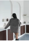 Kadın Peluş Astarlı Kaban