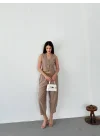 Kadın Premium Kumaş Yelek Pantolon 2li Takım