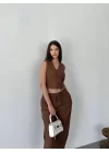 Kadın Premium Kumaş Yelek Pantolon 2li Takım