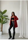 Kadın Tek Düğme Blazer Ceket