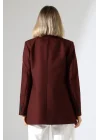 Kadın Tek Düğme Blazer Ceket