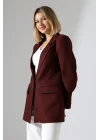 Kadın Tek Düğme Blazer Ceket