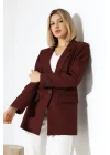Kadın Tek Düğme Blazer Ceket