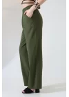 Kadın Yumuşak Doku Premium Gabardin Palazzo Pantolon