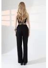 Kadın Yumuşak Doku Premium Gabardin Palazzo Pantolon