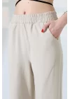 Kadın Yumuşak Doku Premium Gabardin Palazzo Pantolon