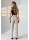 Kadın Yumuşak Doku Premium Gabardin Palazzo Pantolon